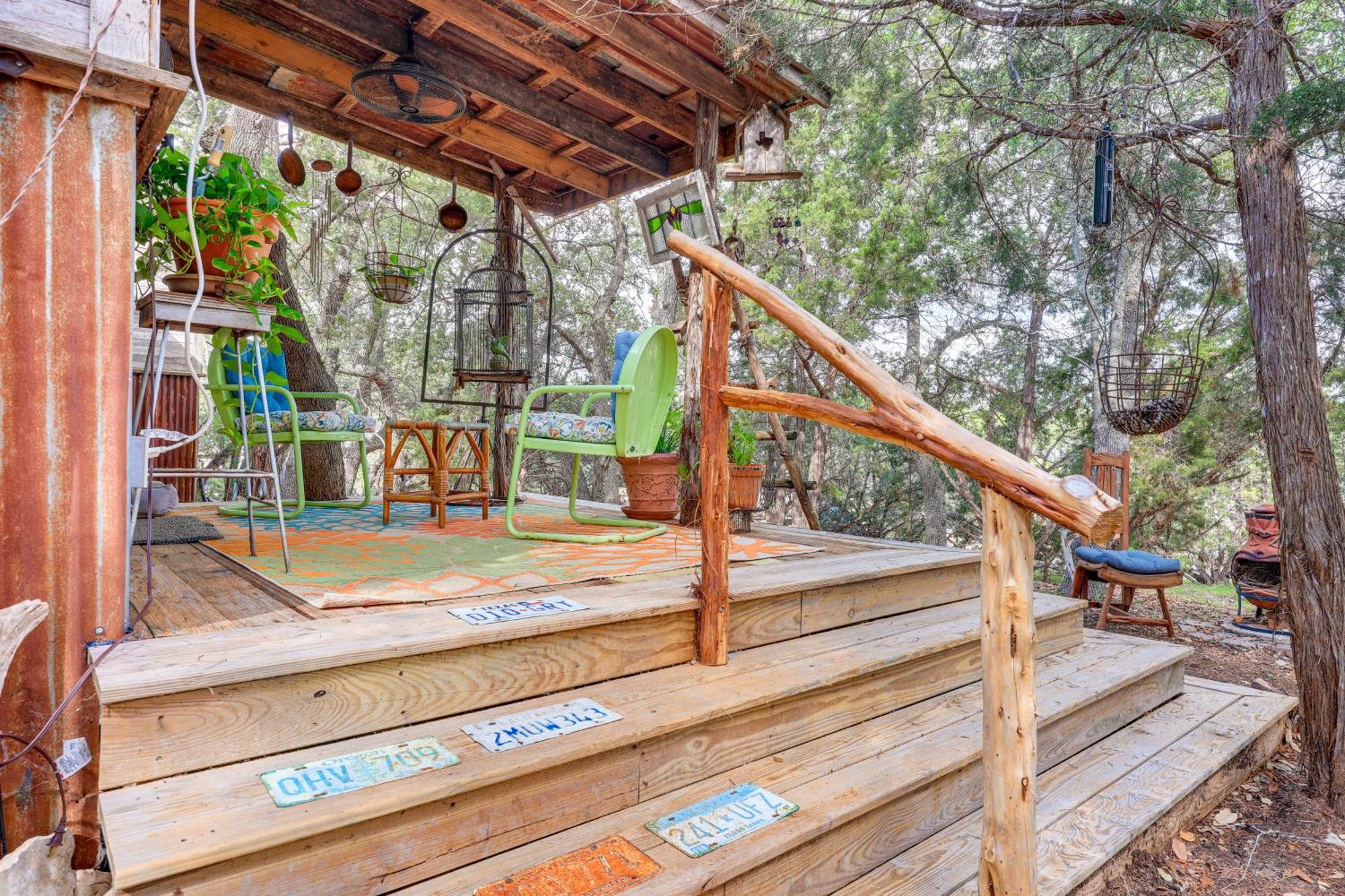 Pet-Friendly Wimberley Cabin With Fire Pit And Hot Tub Exterior foto